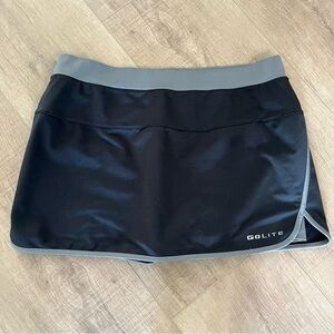 GoLite Golf Skort Women Large Black Hiking Walking‎ Tennis Stretchy 33” Waist